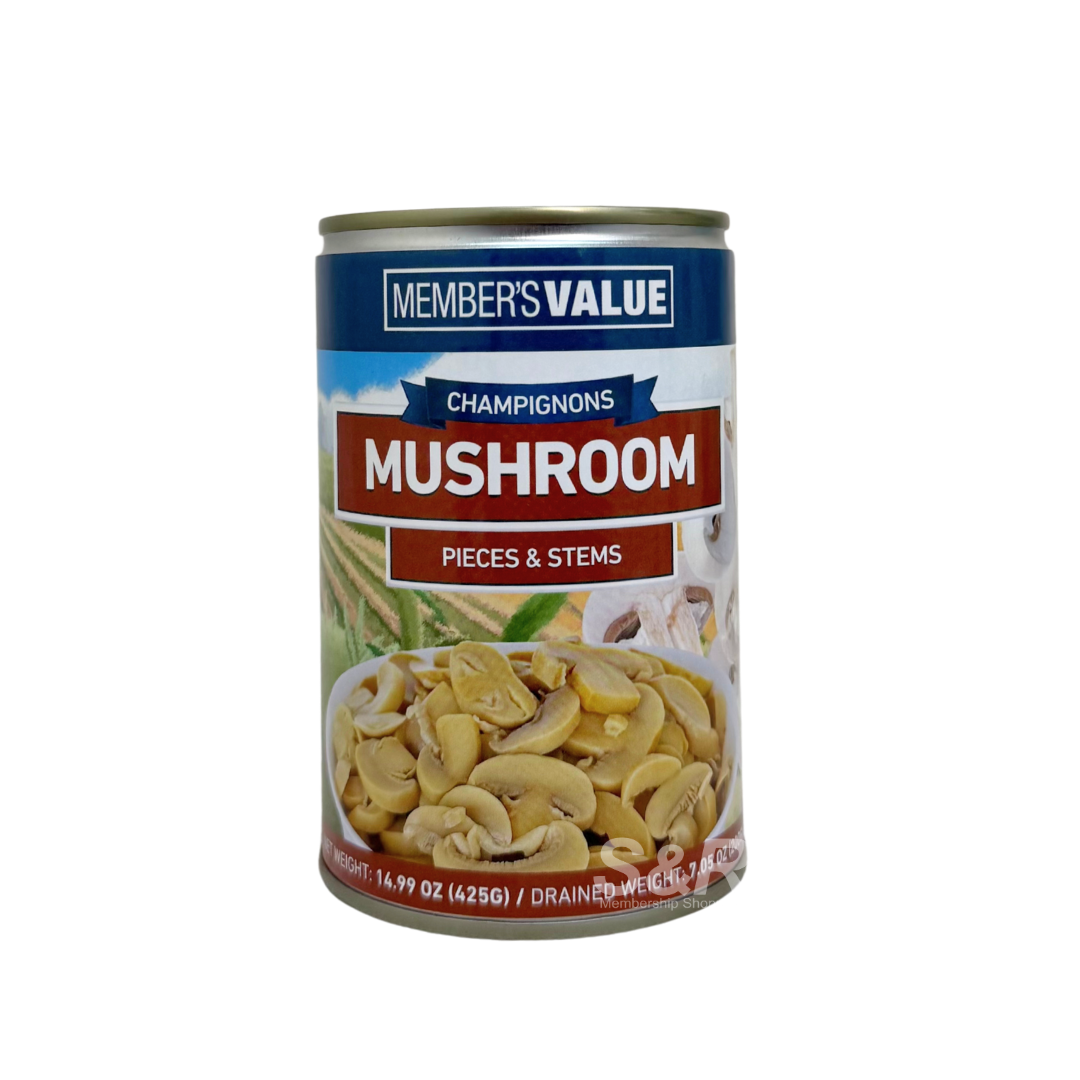 Member's Value Mushroom Pieces & Stems in Can 425g